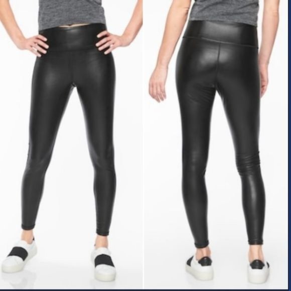 Athleta Pants & Jumpsuits Athleta All Over Gleam Tight Faux Leather